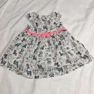 Carters girls 6 months bulldog dress